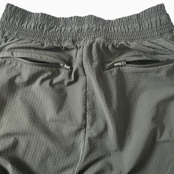 Athleta Textured Brooklyn Jogger Pant Sz4 Olive Pockets Activewear Casual Travel - Picture 5 of 7